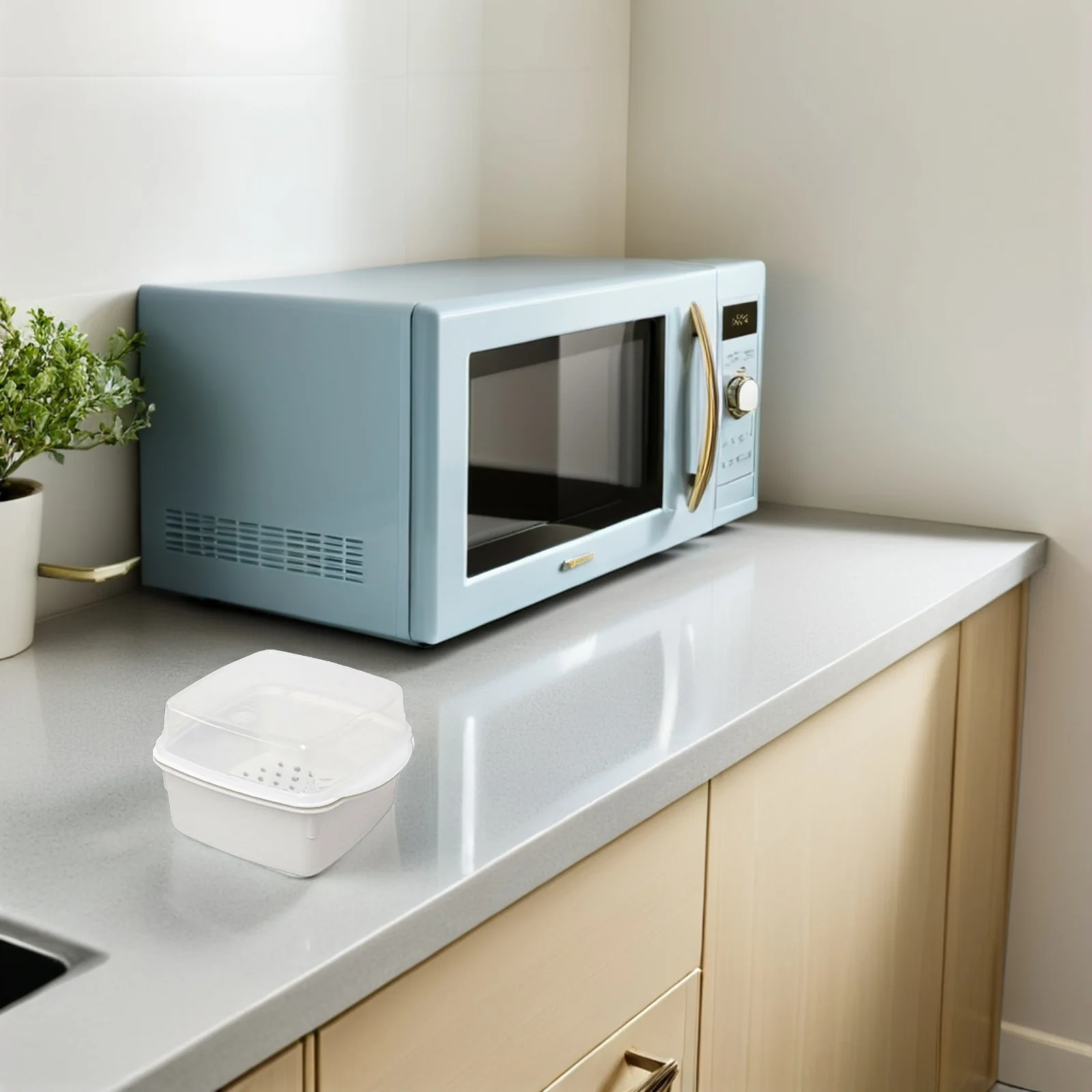 

2pcs Microwave For Vegetables With Tray 6.48X4.72X3.93In -Free Cooking Leakproof Stackable Bpa-Free Reusable Container