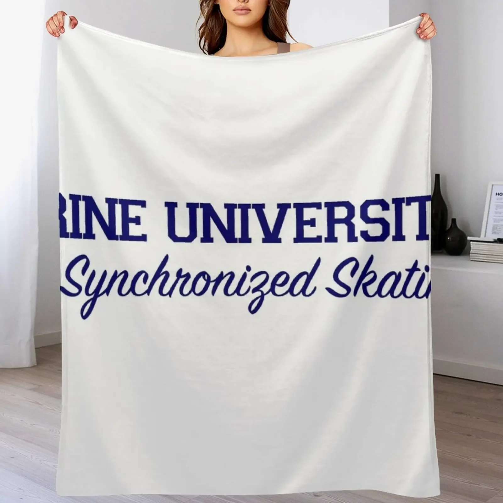 Trine University Synchronized Skating Throw Blanket Flannel Quilt Luxury St Blankets