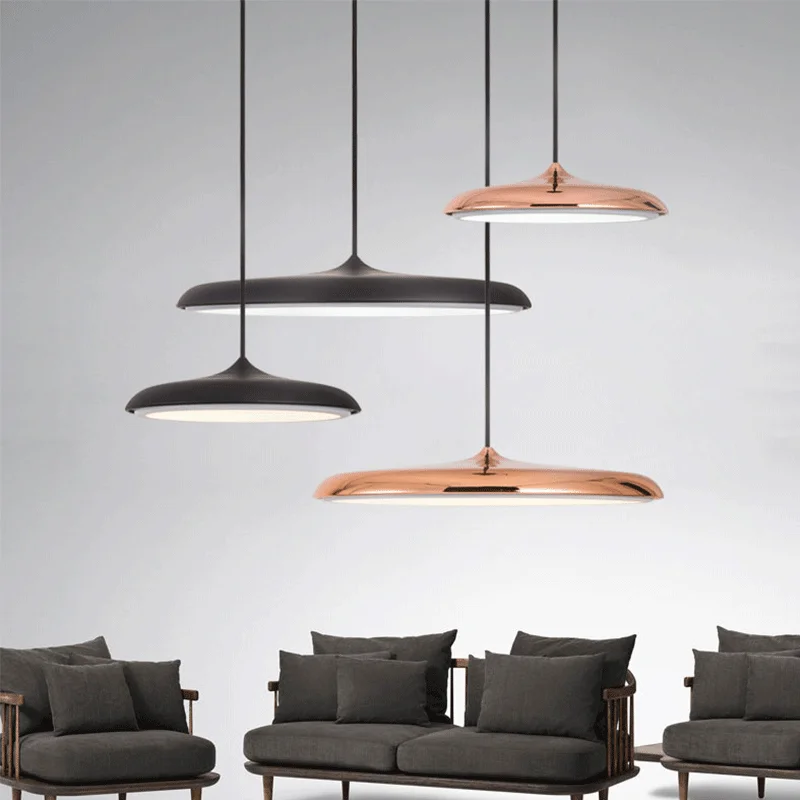 

Nordic Chandelier Modern Minimalist Danish Bar Table Ceiling Lamp Creative LED Macarons Flying Saucer Restaurant Pendant Lights