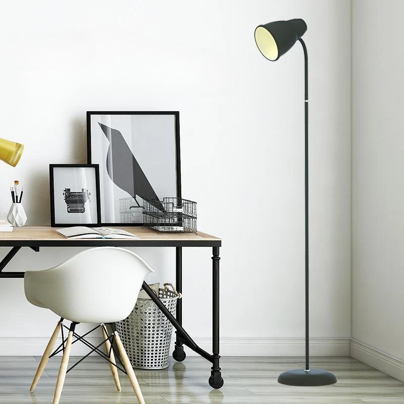 

Nordic Minimalist LED Floor Lamp Living room Bedroom Standing lamp Modern eye protection bedside Vertical lamp