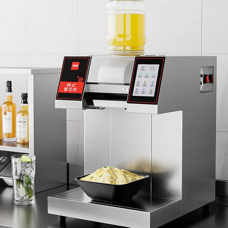 Freezer Shave Shaved Snow Cone Ice Counter Mesin Bingsu Machine For Sale And Hawaiian