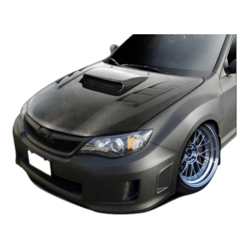 002 Style Carbon Fiber Fibre Front Engine Hood Bonnet For Subaru WRX STI 2014+