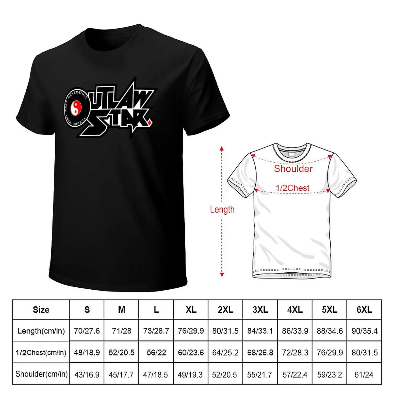Outlaw Star color reverse. T-Shirt Thanksgiving Casual Tee