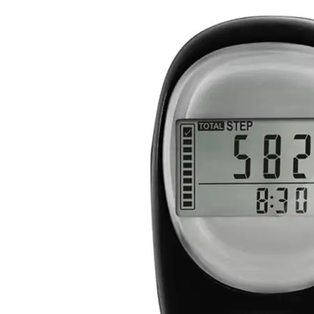 Electronic 3D LCD Pedometer with Easy Button Operation and Large Step Count Display for Fitness and Running Electronic