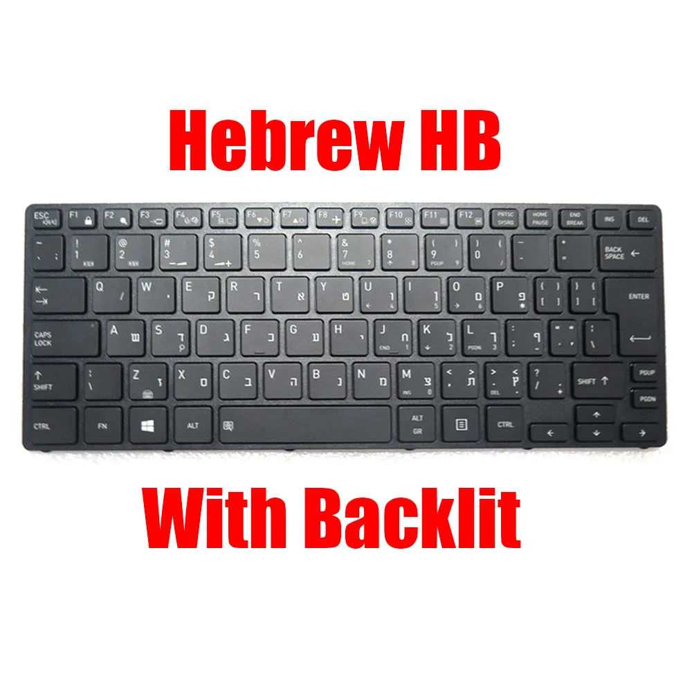 NE BE HB For Dynabook For Tecra A30-G A30-J For Portege A30-E Laptop Keyboard Nordic Hebrew Belgium Black