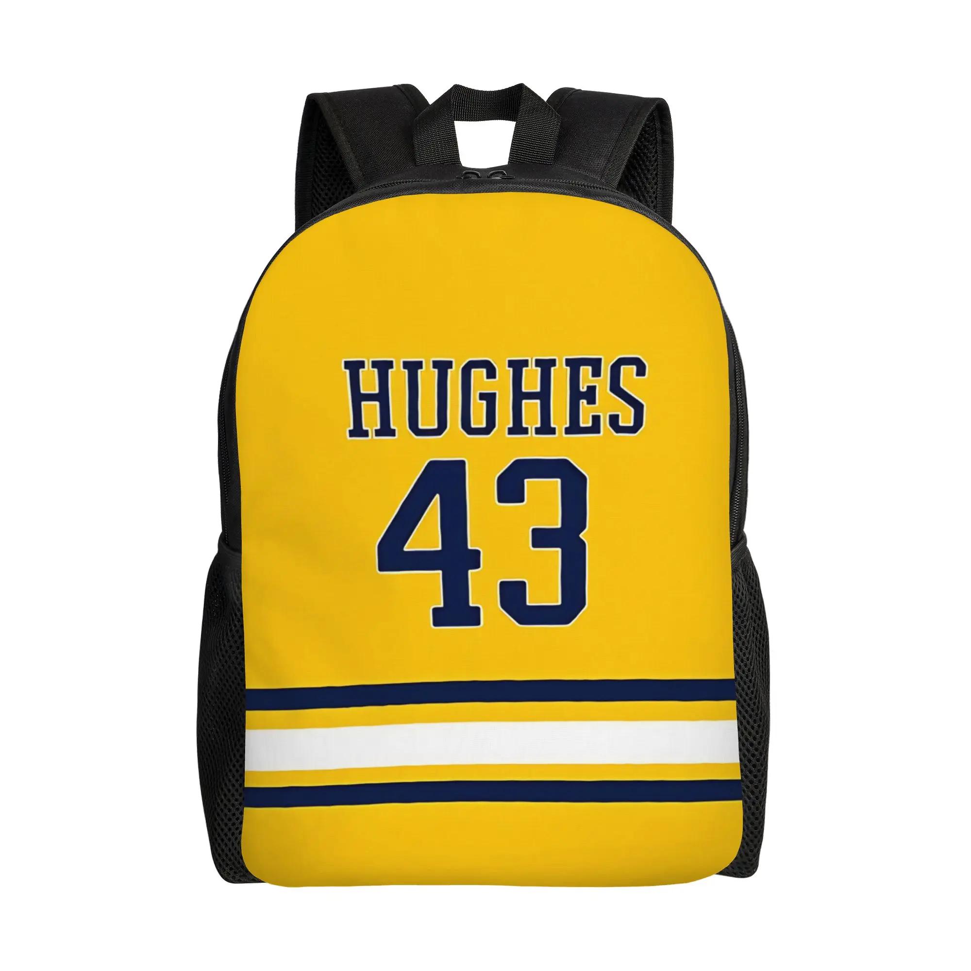 

Hughes Number 43 Classical Backpack Sports High School Business Hockey Daypack for Men Women Laptop Computer Canvas Bags