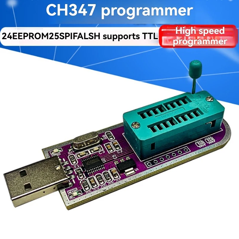 Module de programmation haute vitesse CH347 24 EEPROM 25 SPI FALSH prend en charge TTL
