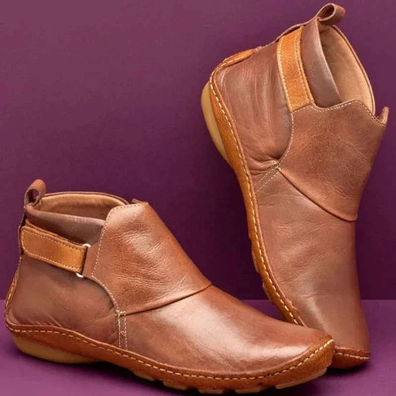 Bottes Courtes Antidérapantes Imperméables et Plates pour Femme, Chaussures Décontractées, 2025 mn