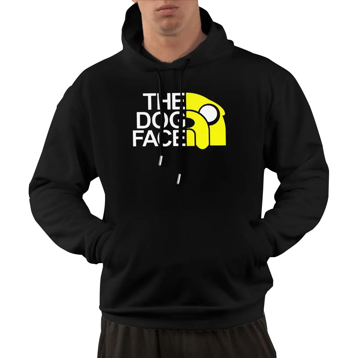 2024 Hot Selling The Dog Face Funny Essential Men's Hoodie Loose drawstring design type hoodie