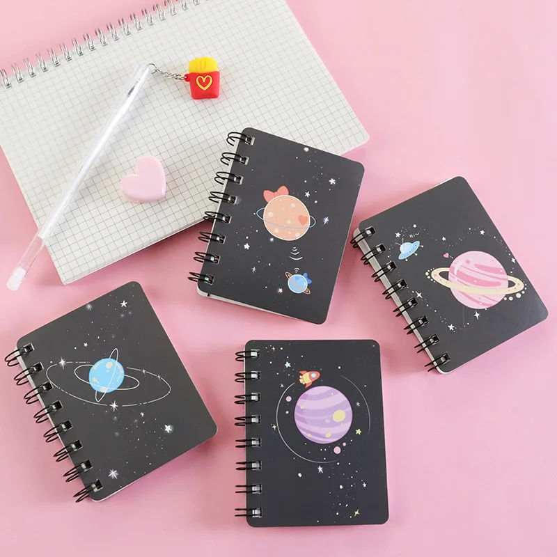 Mini Loose-leaf Hand Book Notebook Diary blank Notebooks Diaries Kawaii Student Notepad planner School Office Supplies 75X105MM