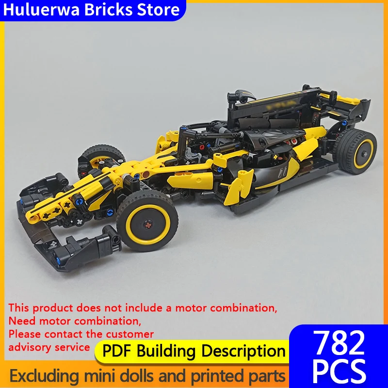 

Модель скоростного гоночного автомобиля MOC Building Bricks F1 R.S. Концепция гоночного автомобиля, модульная технология, подарок на праздник, сборка, детский игрушечный костюм