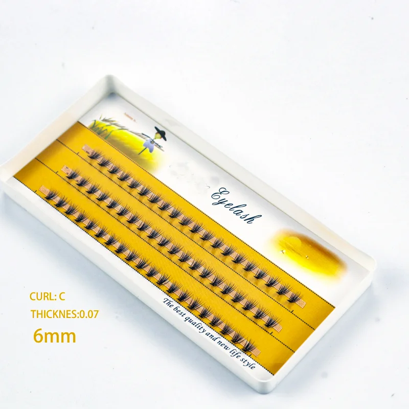 1 Box/60 Bunches Mink Eyelashes Natural 3D Russian Individual Eyelash Extension 10D Eyelash Cluster Makeup Tool Lashes Wholesale