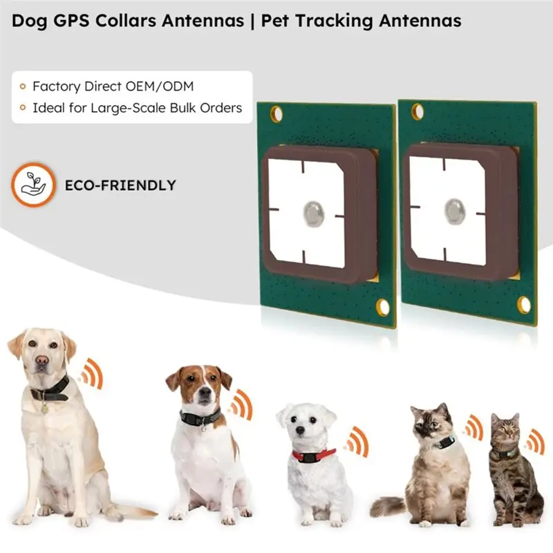 B03B-Active GPS Antenna For Pet Tracker 1575.42Mhz 18X18mm High Gain GNSS Antenna Precise Positioning