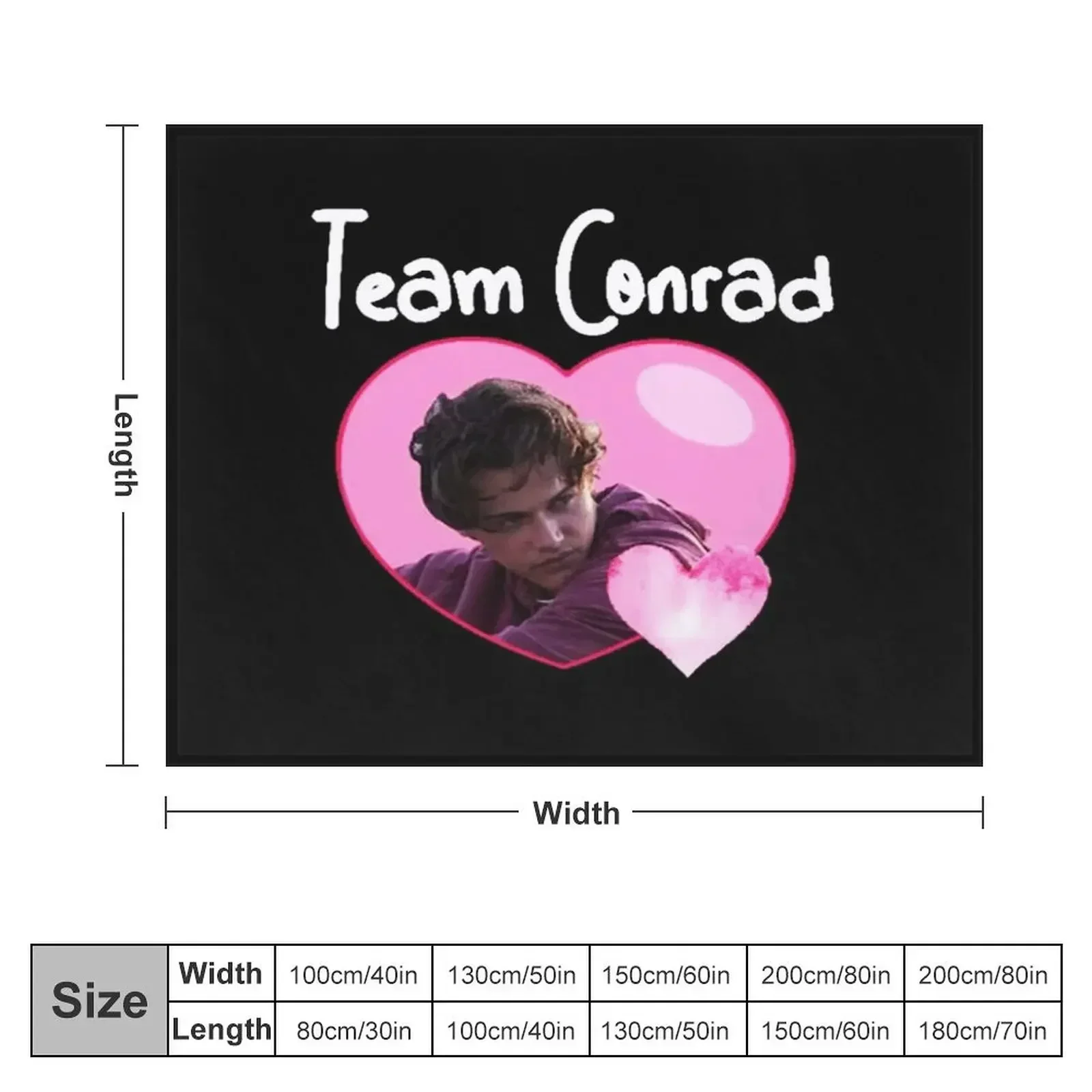 Team Conrad Throw Blanket Furrys Bed covers Picnic Blankets