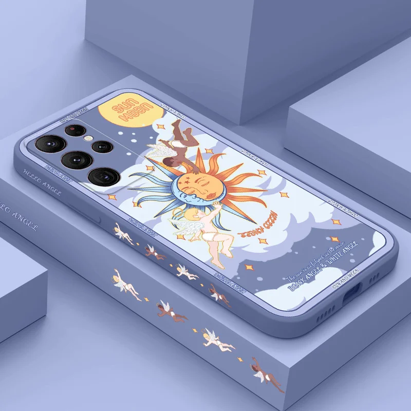 

Love Cupid Phone Case For Samsung Galaxy S25 S24 S23 S22 S21 S20 Ultra Plus FE S10 Note 20 ultra 10 9 Plus Cover