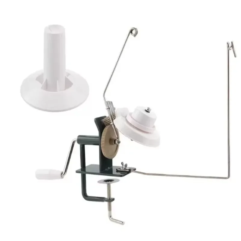 Manual Yarn Winder Hand Crank Textile Thread Spooler Quick Rewinding Tool for Knitting Crochet Sewing DIY Home Craft Hobby