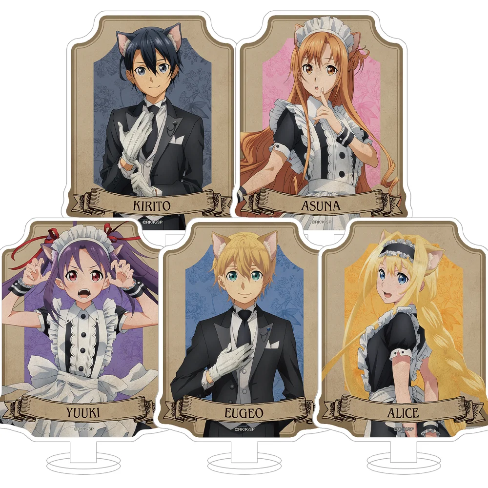 Sword Art Online Kirigaya Kazuto Yuuki Asuna Alice·Synthesis·Thirty Eugeo Konno Yuuki HD Acrylic Stand Desktop Decor anime goods