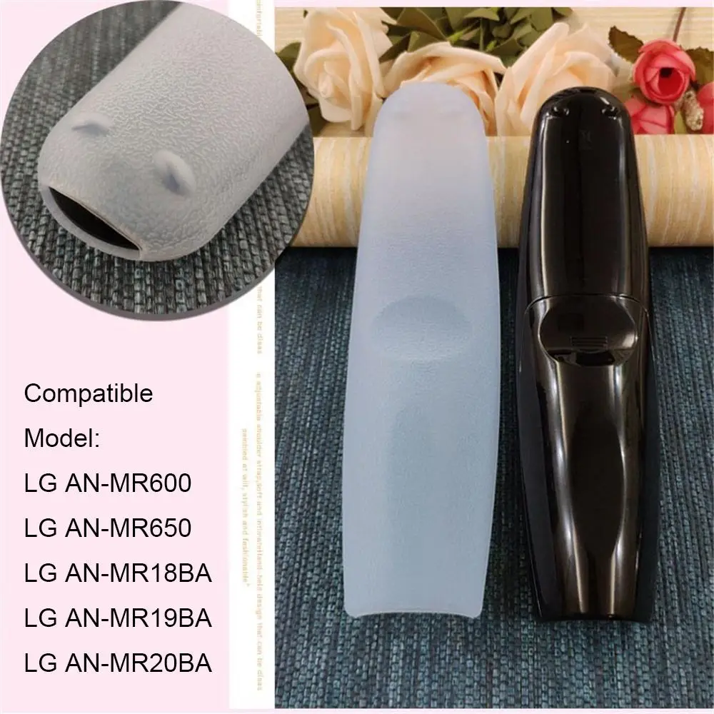 Transparent Silicone Case For LG Dynamic TV Remote Control Protective Cover AN-MR600/650 Thicken Anti-fall Shockproof Sleeve