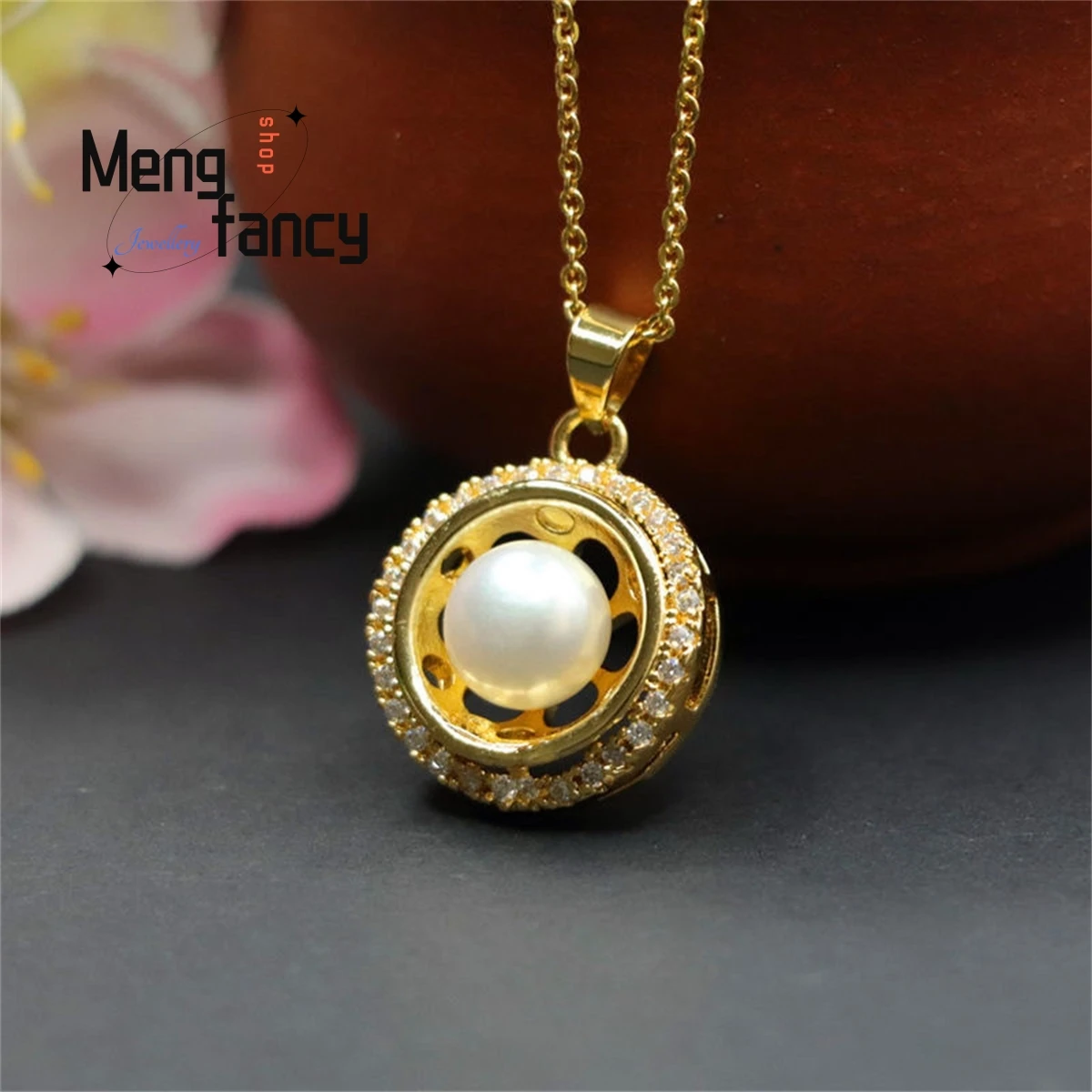 Natural Freshwater Pearl With Strong Light Full Donut Necklace Simple Generous Personalized Fashion Versatile Exquisite Jewelry