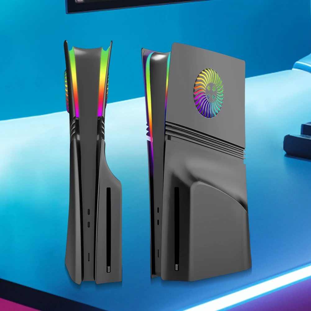 Face Plate Console Cover ABS Hard Case Shockproof Side Plate Shell Faceplate Case Cover for PS5 Pro Disc/Digital Edition Console