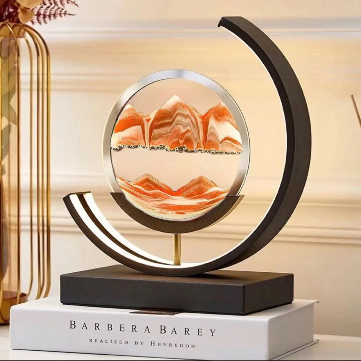 

Artistic High-End Decorative Sculptures Mountain and Water Sand Painting Creative Home Living Room Bedroom Luxury Crafts