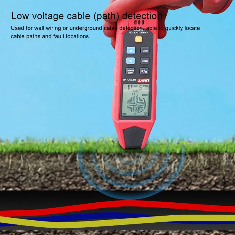 UN-T UT25CL Portable Cable and Pipe Locator - Circuit Tracker and Metal Pipe Detector, Ideal for Safe Underground Detection