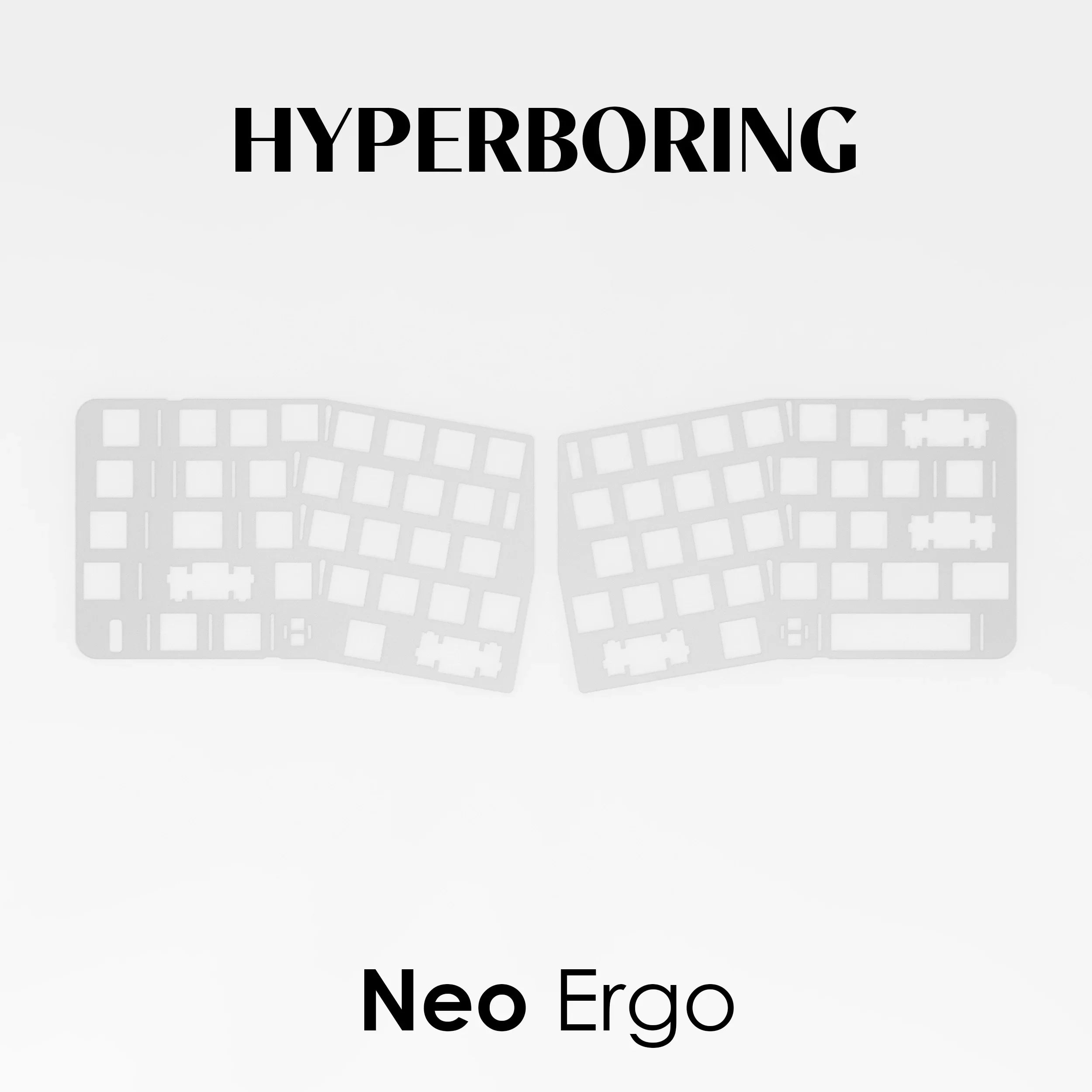 Neo Ergo キーボードプレート PP PC POM FR4 CF アルミ