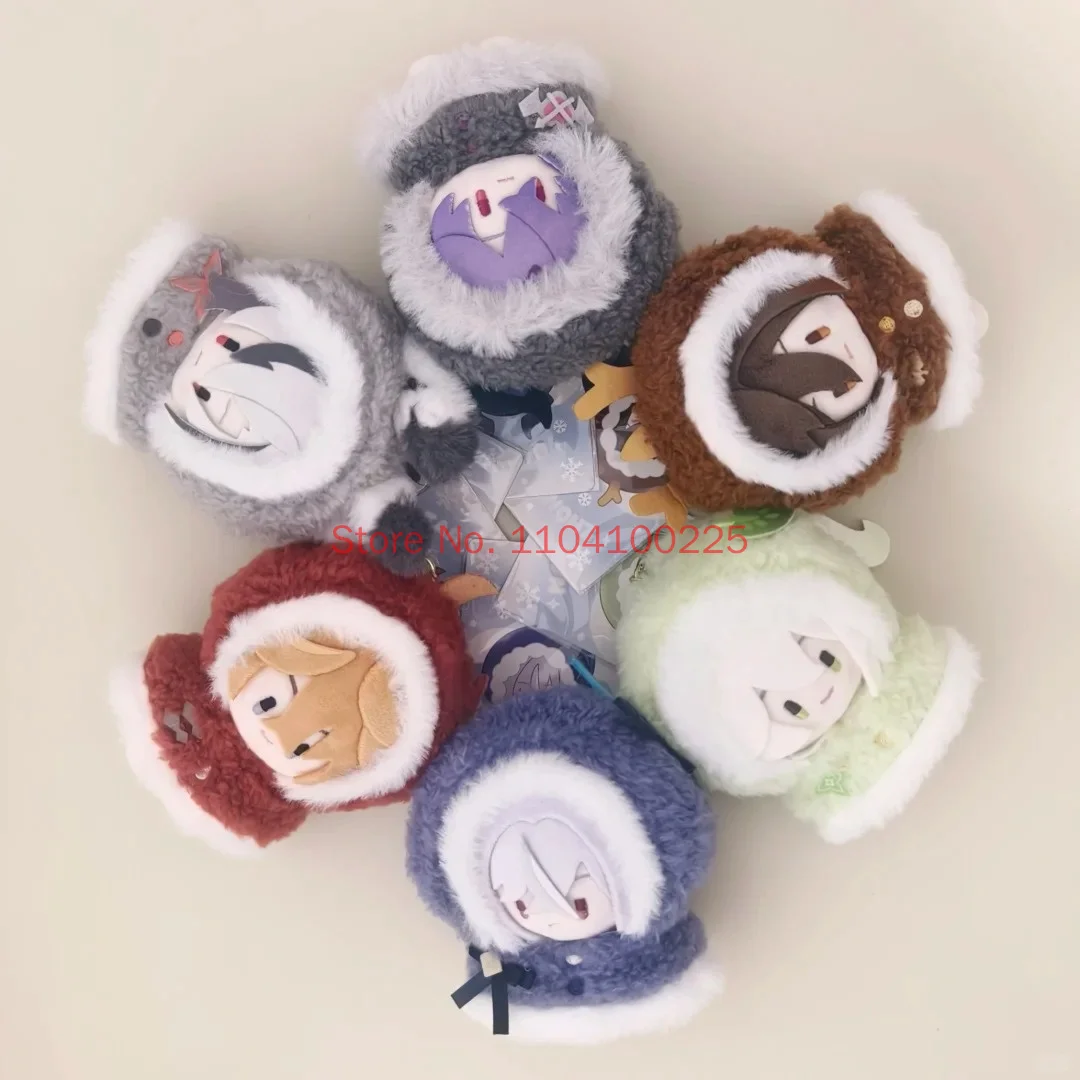 Genshin Impact Playing In The Snow Blind Box Plush Toys Zhongli Skirk Faduy Nahida Durin Arlecchino Cute Model Doll Toy Gift