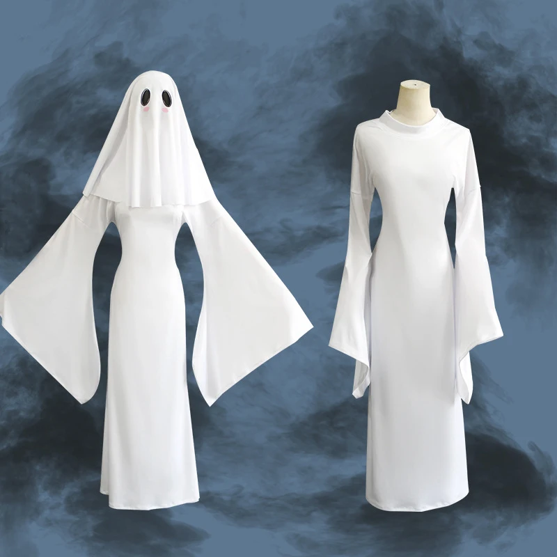 

Anime Ghost Girl Costume for Women Ghost Princess Dress Lovely Ghost Bride Cosplay Sheal Fishtail Dress Performance Stage Wear