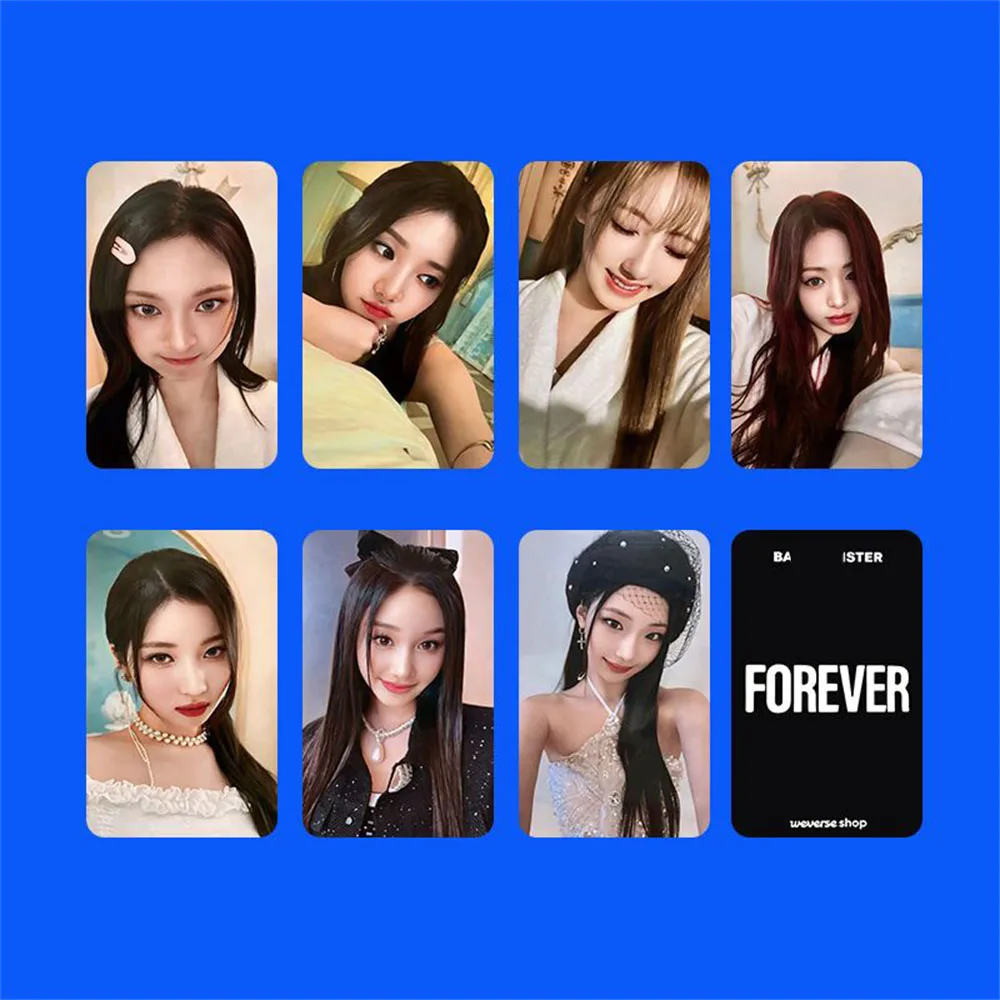 7Pcs/Set KPOP Babymonster WEVERSE FOREVER Photocard Two-Sided Postcard Paper Card RUKA RORA PHARITA HARAM AHYEON Fans Collection