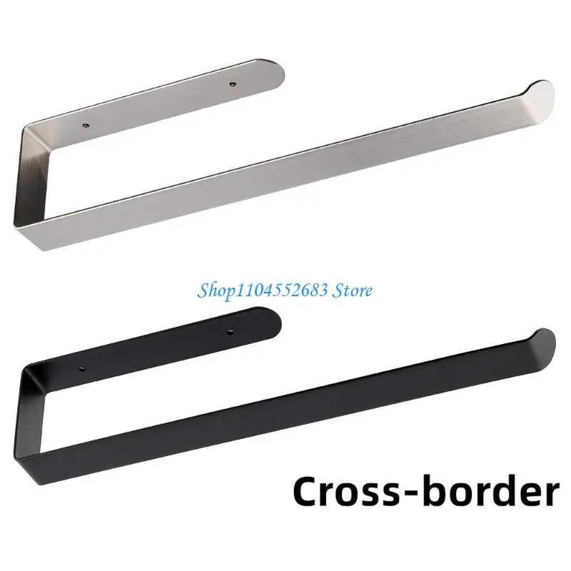 

Y6GD Stainless Steel Paper Towel Holder Rustproof Towel Hanger Storage Shelf