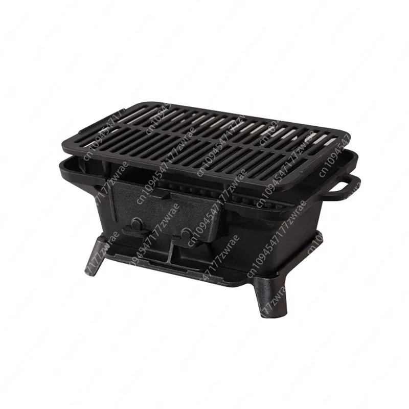 

Uncoated Cast Iron Outdoor Barbecue Stove Household Thickened Camping Picnic Courtyard Balcony Charcoal Barbecue Stove