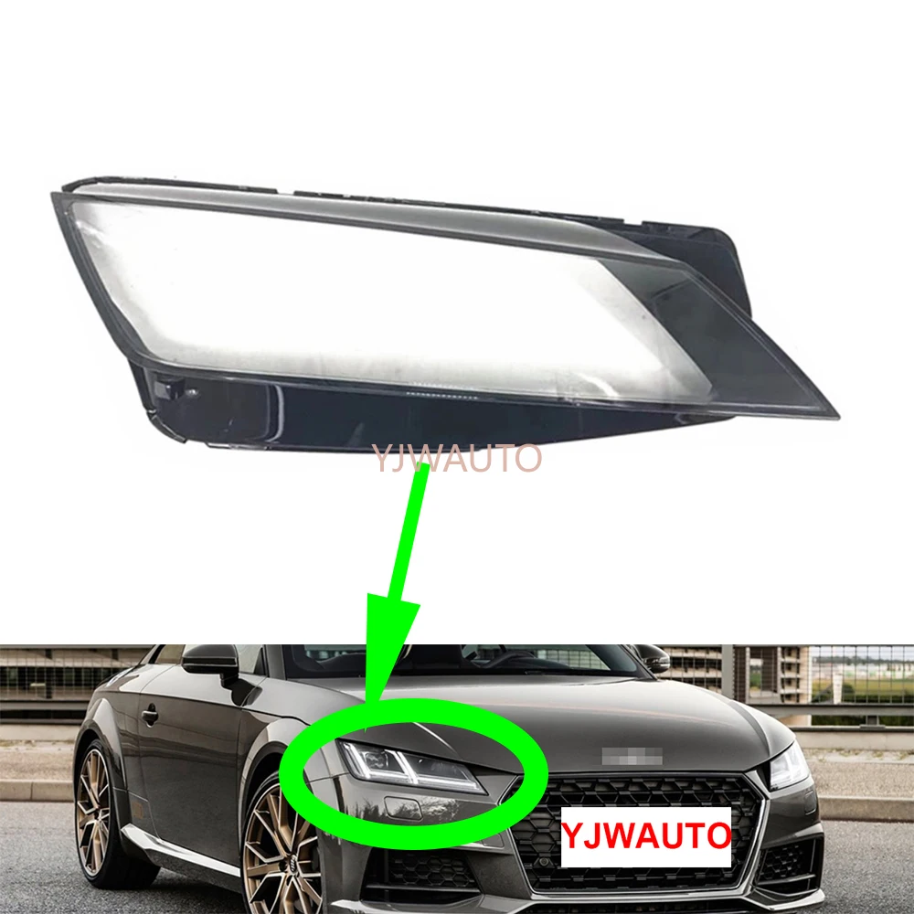 For Audi TT TTS 2015 2016 2017 2018 2019 2020 2021 2022 Headlight Cover Car Headlamp Lens Replacement Front Lampshade Auto Shell