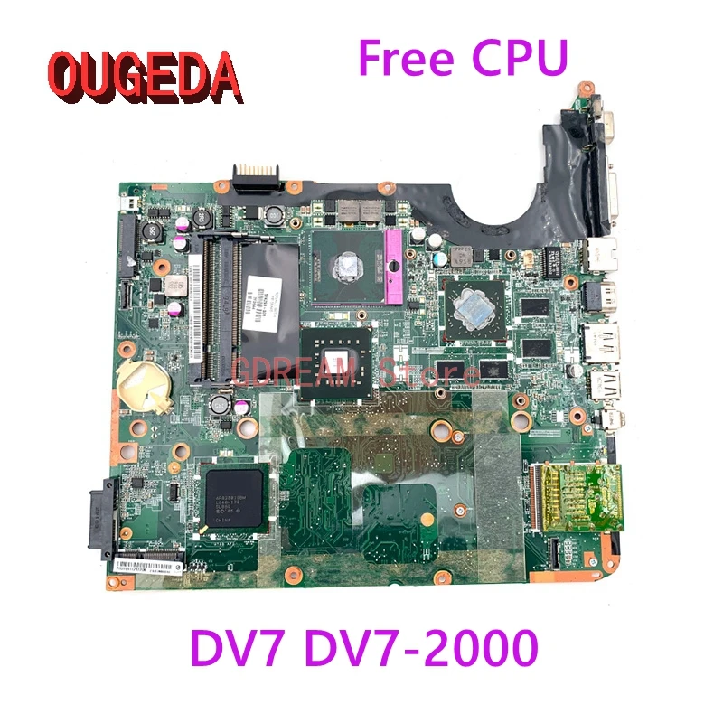 OUGEDA 516293-001 516294-001 DAUT3DMB8D0 For HP Pavilion DV7 DV7-2000 Laptop Motherboard PM45 DDR2 HD4650 Graphics full tested