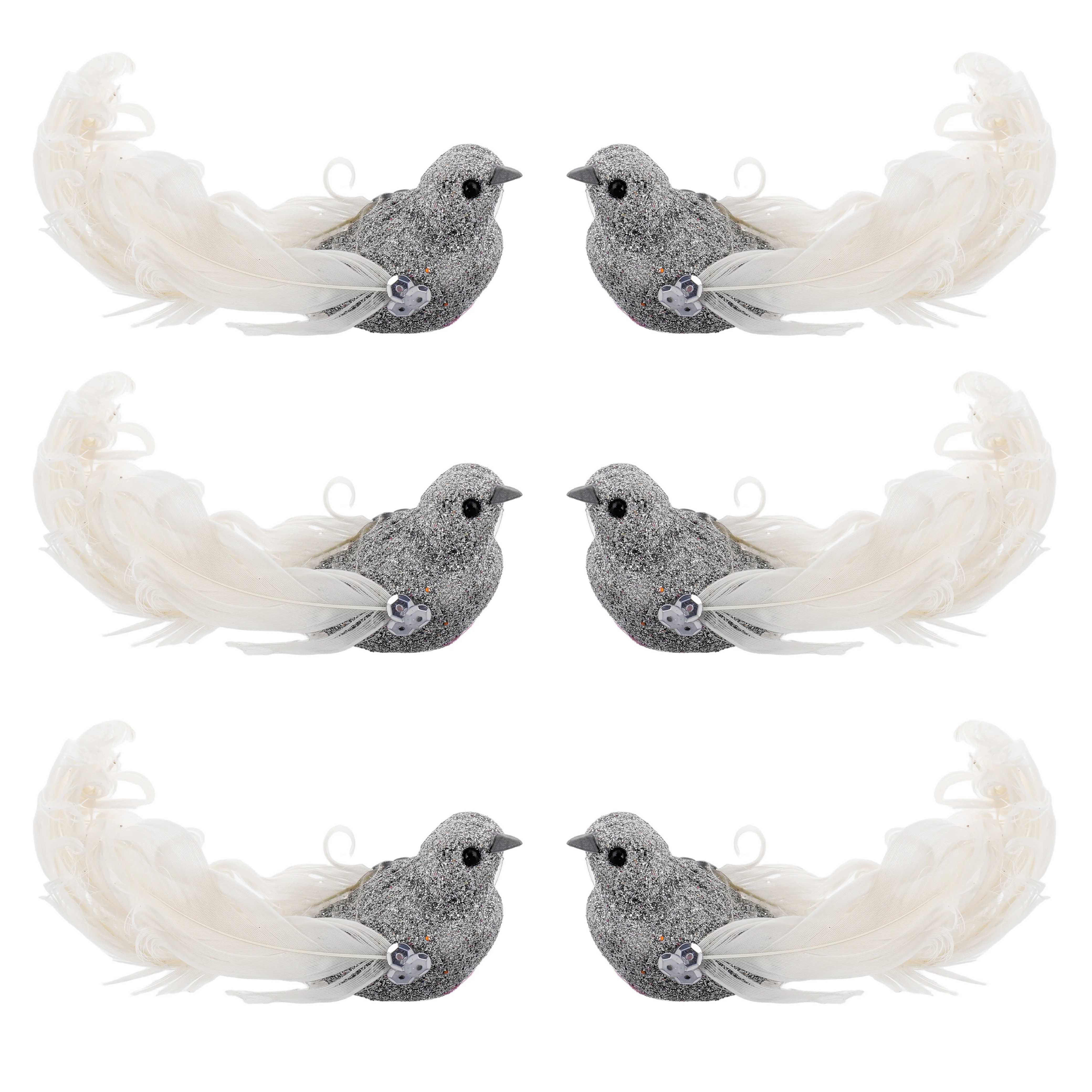 

6Pcs High Simulation Artificial Birds Exquisite Craftsmanship Home Decor Unique Personal Touch Garden Landscaping