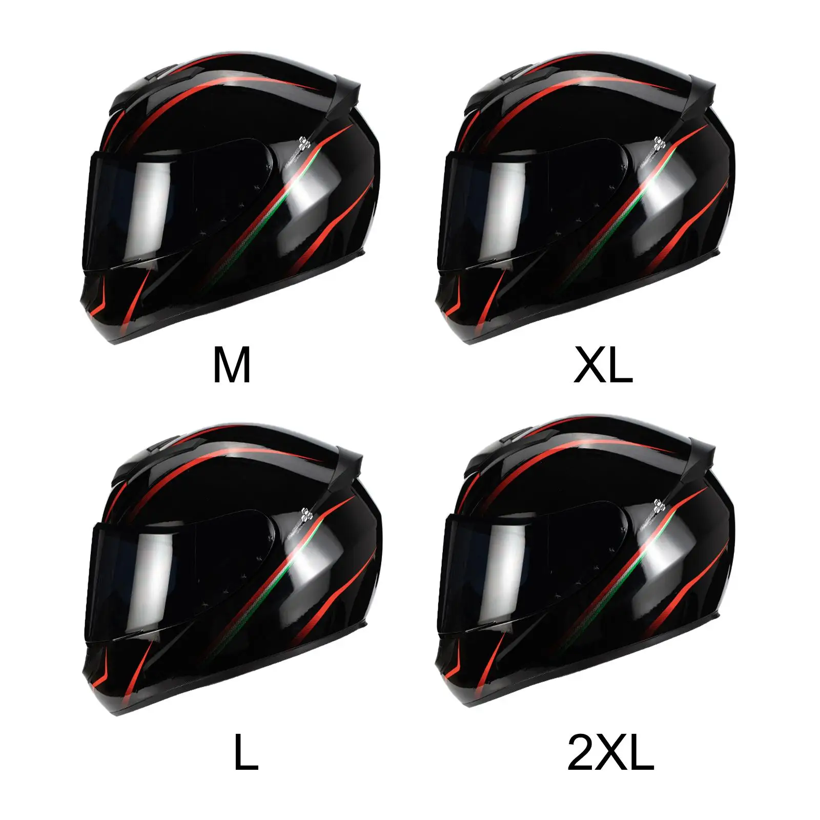 

Full Face Helmet with Visor Party Gift Motorbike Cycling Accessories Travel Snowmobile Touring Motorcycle Helmet Protective Gear