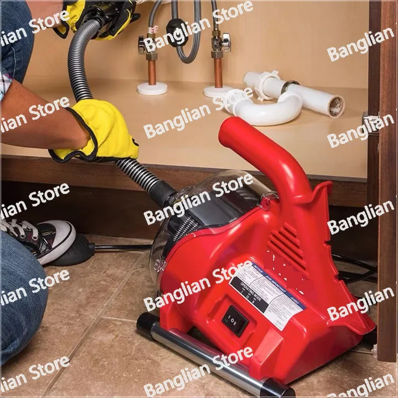 220V Electric Sewer Pipe Dredging Machine Toilet Kitchen 19-28MM Pipe Cleaning Machine Pipe Dredger Drain Cleaner 120W NEW