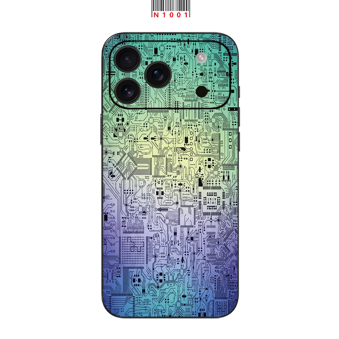 

Для Apple iPhone 17, 16, 15, 14, iPhone13, Pro Max, задняя крышка на все тело, наклейка на кожу, 3D цветное волокно, задняя защитная наклейка, пленка