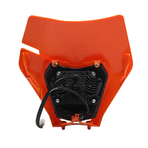 Imagen 2 del producto Para KTM placa de faro LED motocicleta Enduro carenado EXC MX SX mecha faro piezas de bicicleta de cross Supermoto Motocross Enduro máscara