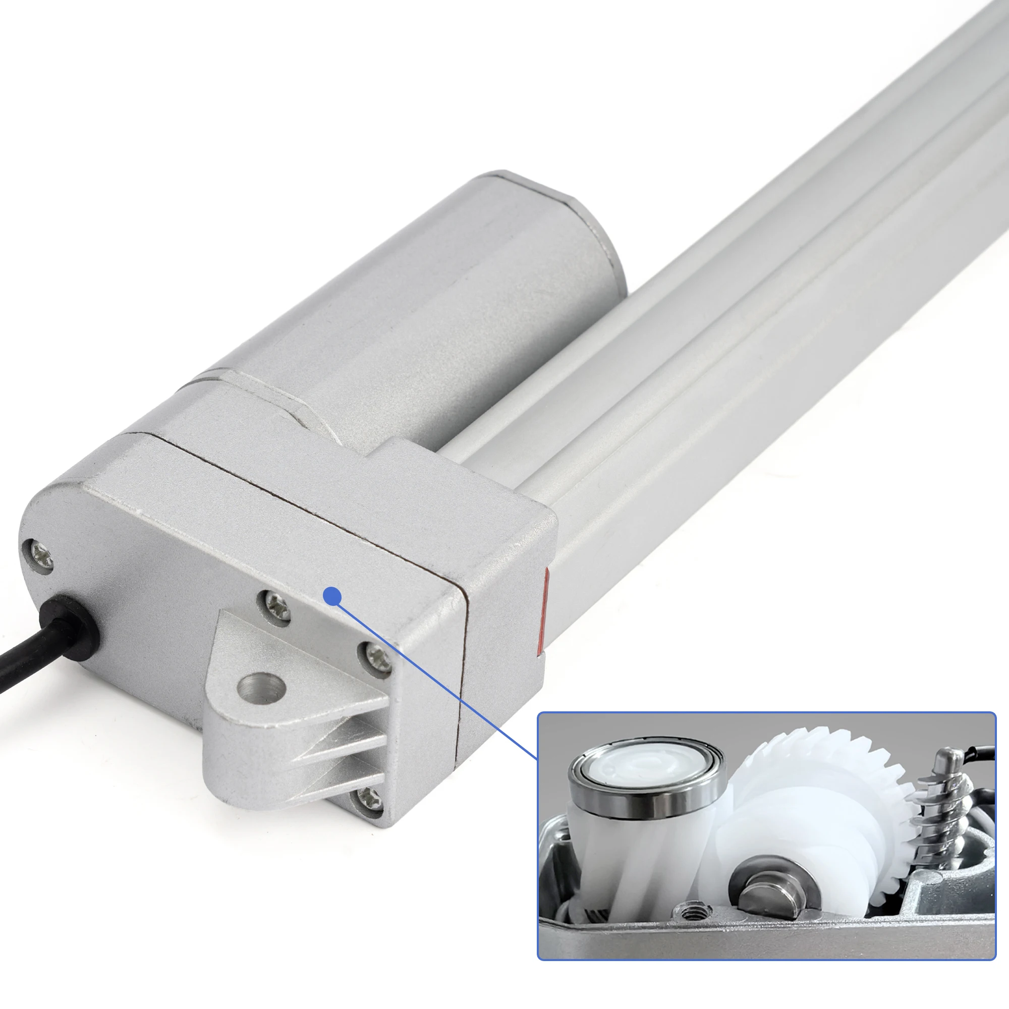 HAKIWO أقل الضوضاء 12V 24V IP65 المحرك الخطي 2500N 100 مللي متر 300 مللي متر 500 مللي متر 850 مللي متر 1000 مللي متر السكتة الدماغية لوحة طاقة شمسية تكييف نافذة مفتوحة