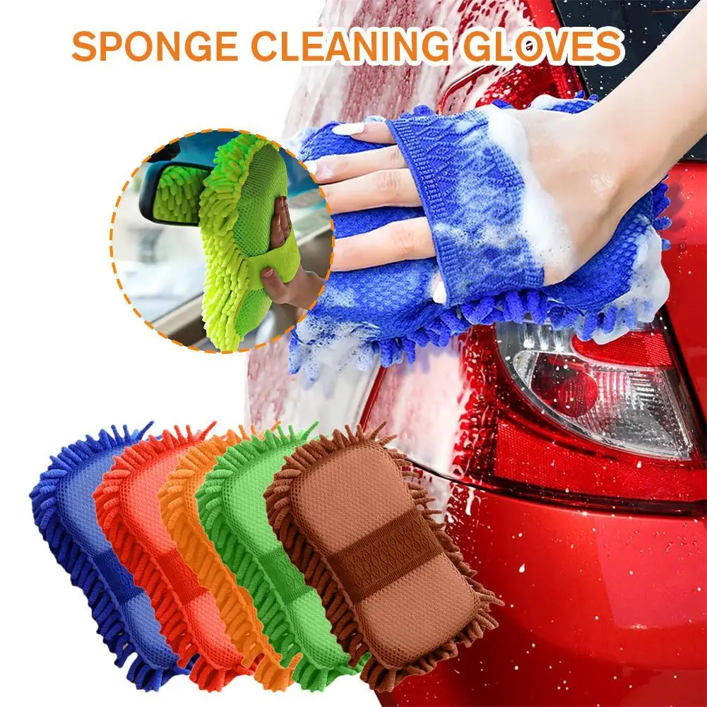 Esponja de limpieza de coche Shenier para limpieza de gusanos de Coral para lavado de coches guantes de limpieza de coche para limpieza de coche