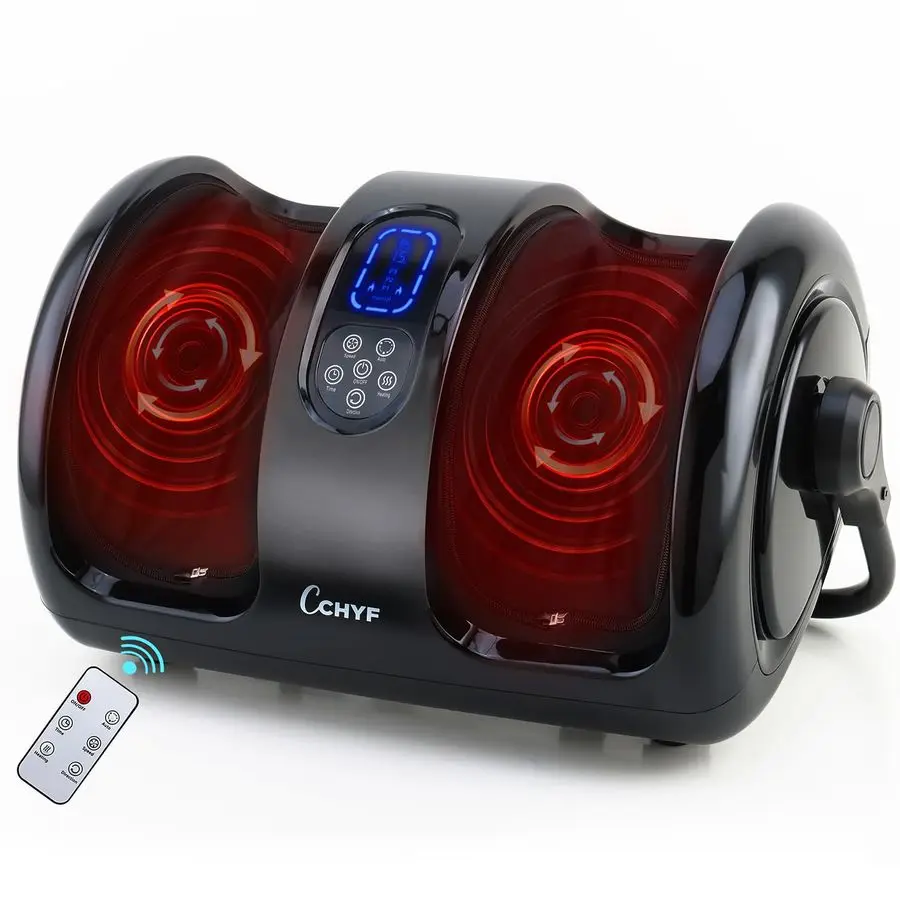 

Foot Massager with Heat,Foot Massager for Plantar Fasciitis,Pain Relief and Heat Therapy,Massage Foot Calf with Deep Kneading,Ch