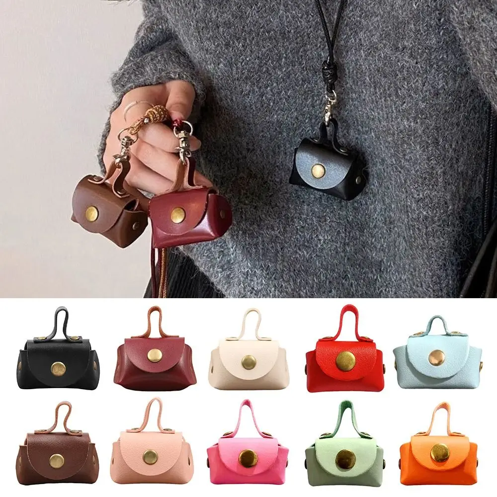 Fashion PU Leather Coin Purse Decorative DIY Creative Keychain Pendant Multi-function Small Gift Gift Giving