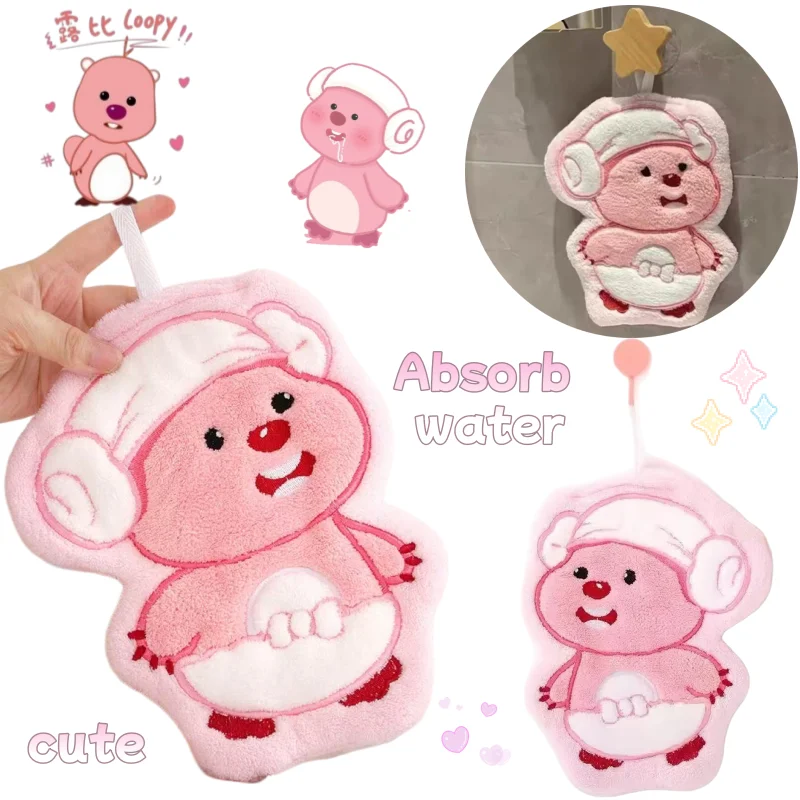 Loopy Towel Cartoon Niedliches, schnell trocknendes, wasserabsorbierendes, verdicktes, stilvolles, personalisiertes, hochwertiges Handtuch für Küche und Bad