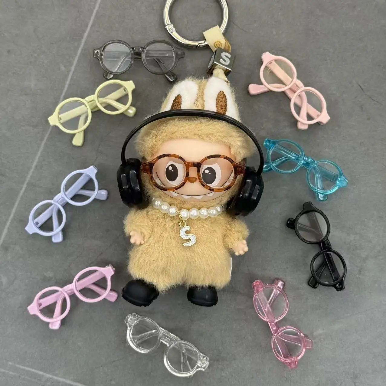 Accesorios para gafas de nuevo estilo para muñecas Labubu 4,0, 4. a generación de 10cm, múltiples colores de gafas y gafas de sol