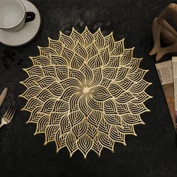 Nordic 38cm placemat insulation table mat hot PVC home western food bowl coasters high temperature ins wind vase mat