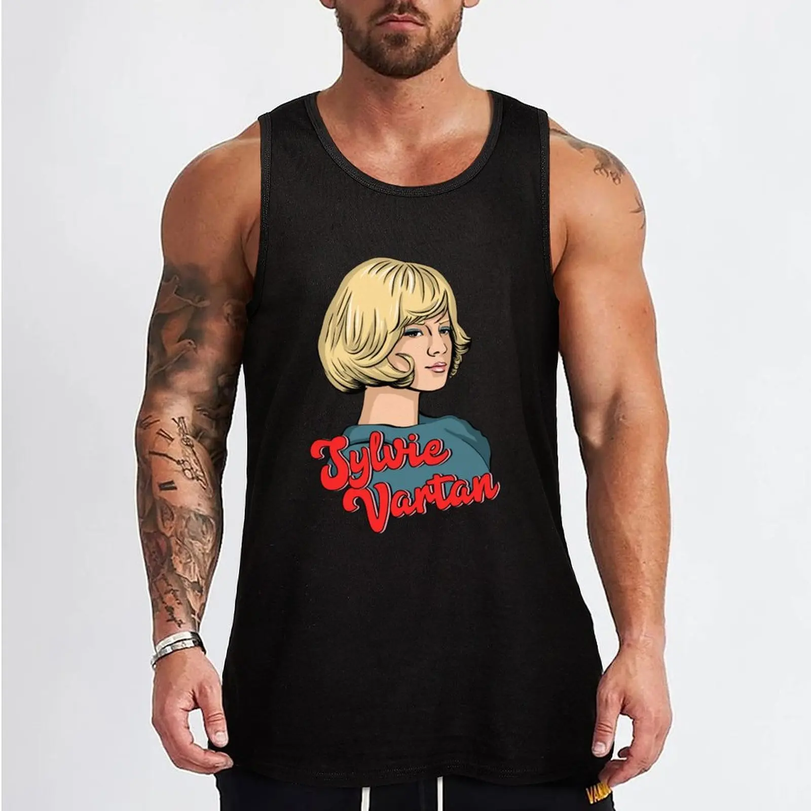 Sylvie Vartan T-ShirtSylvie Tank Top summer clothes Men's clothing