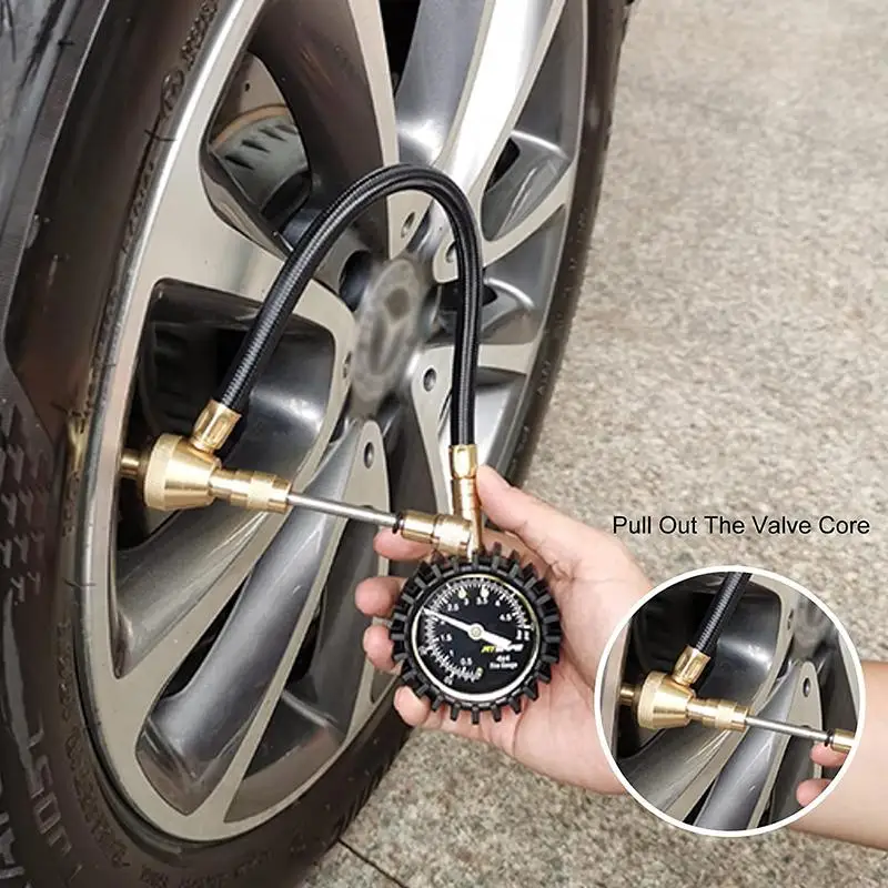 75Psi Auto Tire Tyre Rapid Deflator Pressure Gauge Meter Tool Metal Manometer Barometers Tester Meter For Truck Motorbike