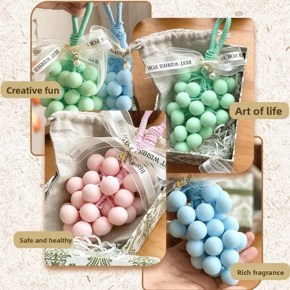

Macaron Grape Soap Car Aromatherapy Creative Home Souvenir Hand Washing Grape Soaps Grape Ornaments Grape Bunch Handmade Soap