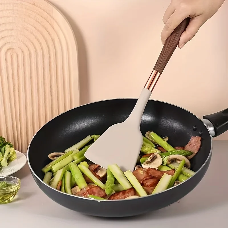 Silicone Kitchen Utensils, Non-Stick Spatula, Heat Resistant, Easy To Clean, Safe Cooking Tools, Household Kitchen Supplies